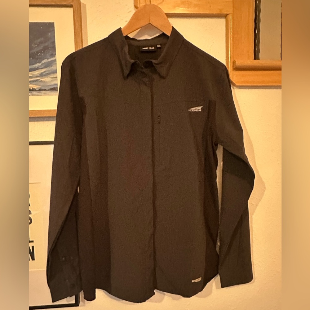 Altra Long Sleeve Button Trail Running Women's M black